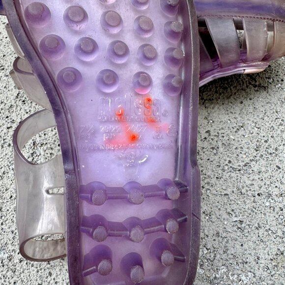 MEL By MELISSA Unicorn Jelly Sandals Girls 11 28/29 EU Purple Mini Melissa Shoes - Picture 9 of 9